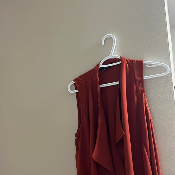 Orange/red Dynamite flowy vest - Picture 2 of 4